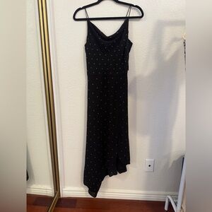 Veronica Beard Black Beaded Asymmetrical Evening Dress